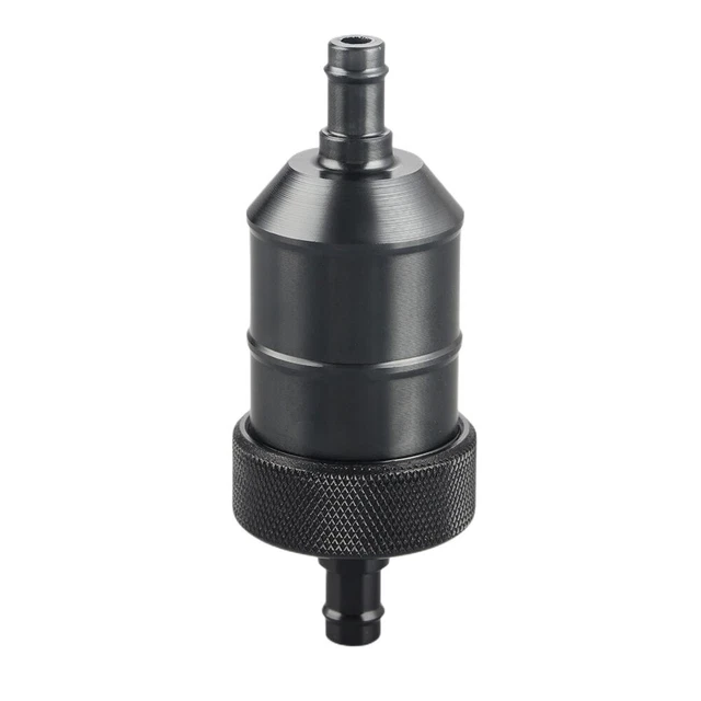 Filtro carburante gas 8 mm lega di alluminio detergente benzina per moto (Schwa