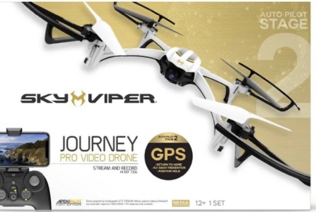 Sky viper journey pro online video quadcopter drone with gps
