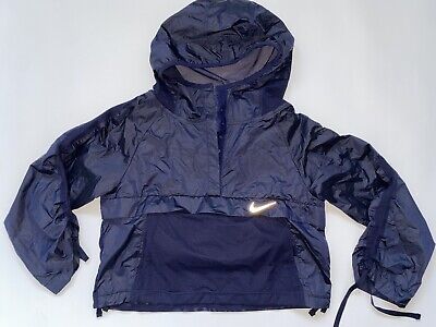 Nike Girls Hip Pack Packable Jacket Navy Reflective Bv2845-498    M 10-12 Years