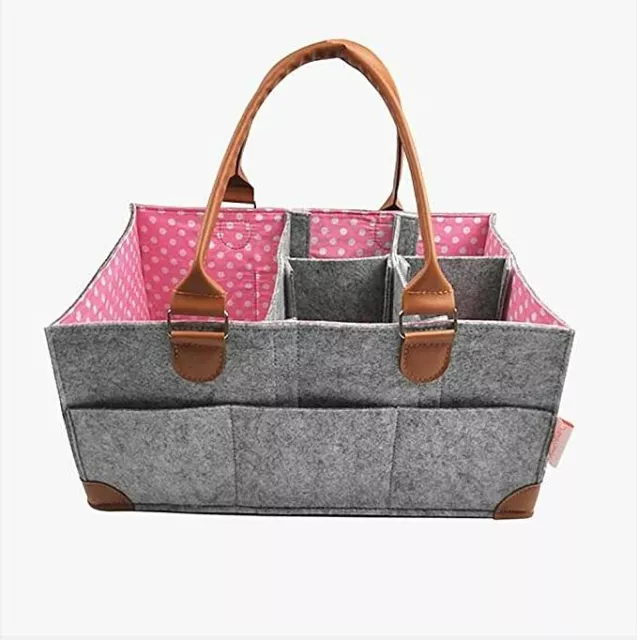 Baby Diaper Caddy - Nursery Storage Bin and Car Organize, Baby Shower Gift
