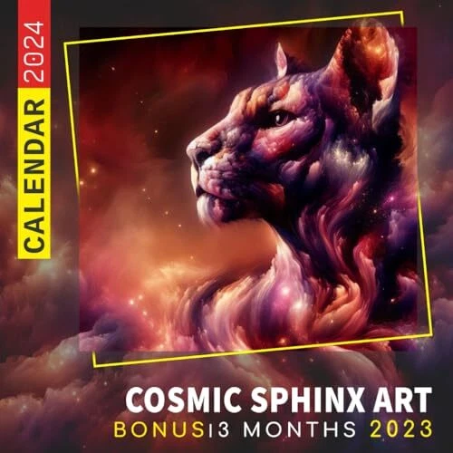 COSMIC ZODIAC SPHINX Calendar 2024 Jan 2024 to Dec 2024 Bonus 3 Months