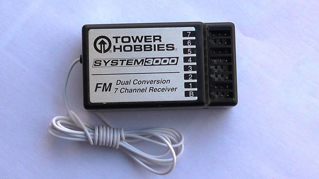Tower Hobbies System 3000 R127DF 72MHz RC Airplane Receiver, Ch 15, Tested Good