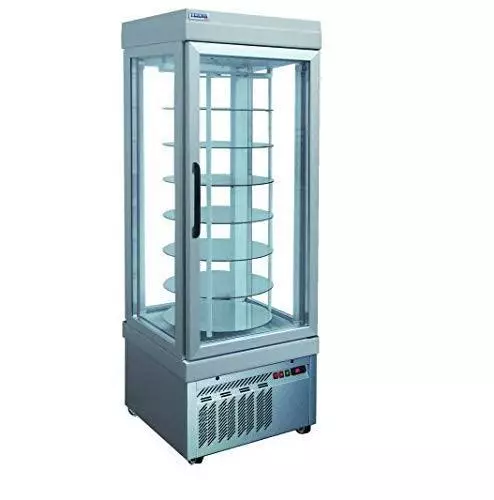 TEKNA 4401 NFP Revolving 4 Sided Glass Merchandiser - ETL/ETL Sanitation. Made i