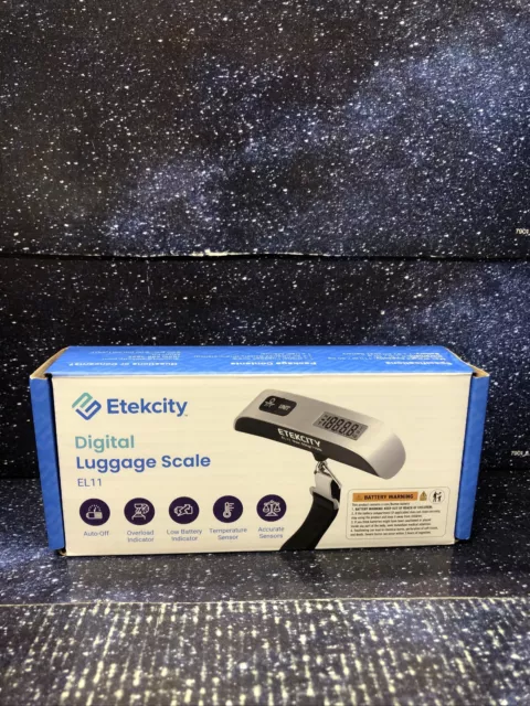 Etekcity Luggage Scale Travel Essentials Digital Weight 1 Pack Ash Open Box