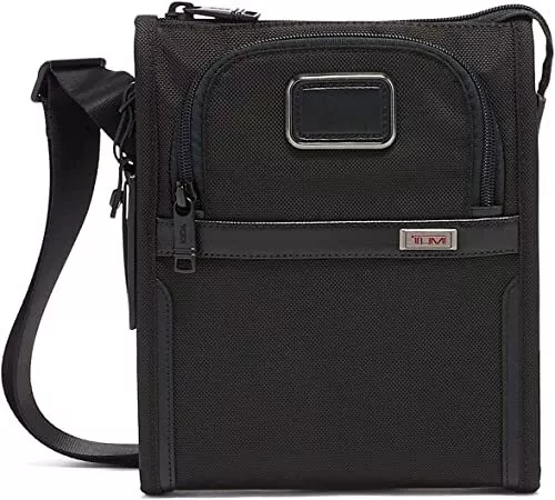 NEW TUMI Alpha 3 Unisex Small Pocket Black Crossbody Bag MSRP $250