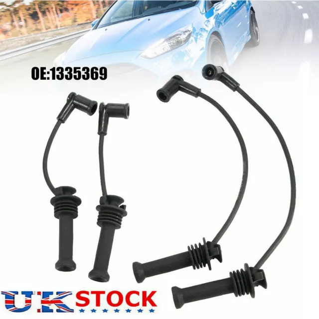 4pcs Spark Plug Lead HT Ignition Leads For FORD 1.6 TI 1.6 1.4 1.6 16V 1335369