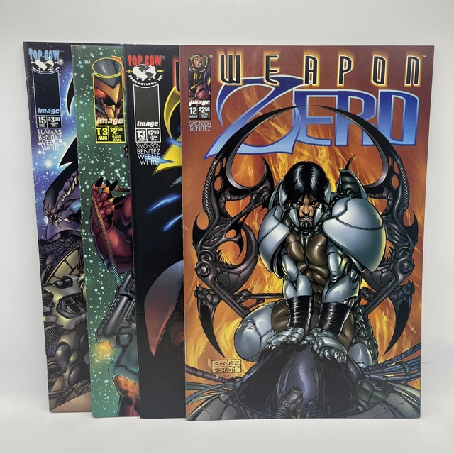 Weapon Zero Lot T-3, 12,13,15 Walter Simonson Joe Benitez Top Cow VF/NM