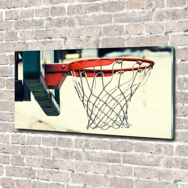 La Pared Decoración Hogar Imagen Vidrio Templado Moderna 140x70 Baloncesto