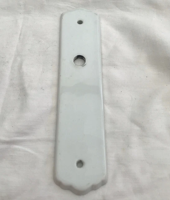 French Door Knob Back plate porcelain ￼￼White vintage￼ Limoges ￼Paris