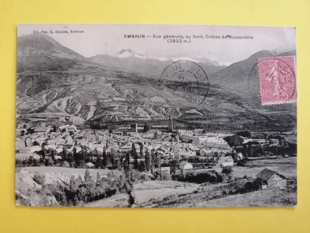 CPA 05 - EMBRUN Hautes Alpes La CRÊTES du BOUSSOLENE de Louis CHOVIN à DIE Drôme