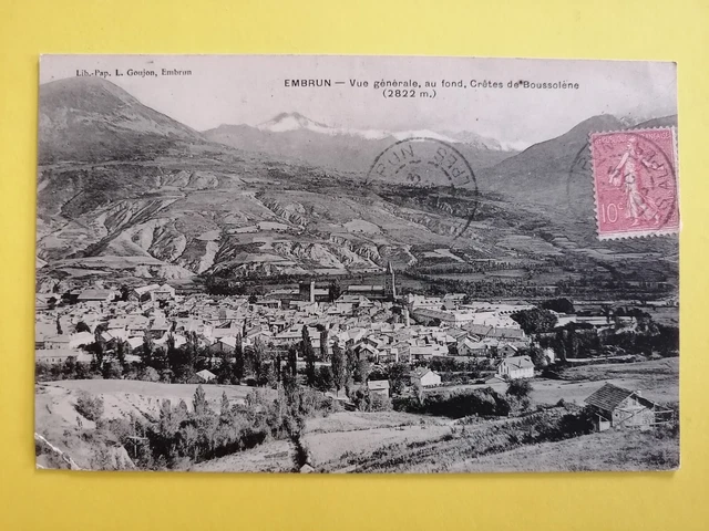 CPA 05 - EMBRUN Hautes Alpes La CRETES du BOUSSOLENE by Louis CHAUVIN à DIE Drôme