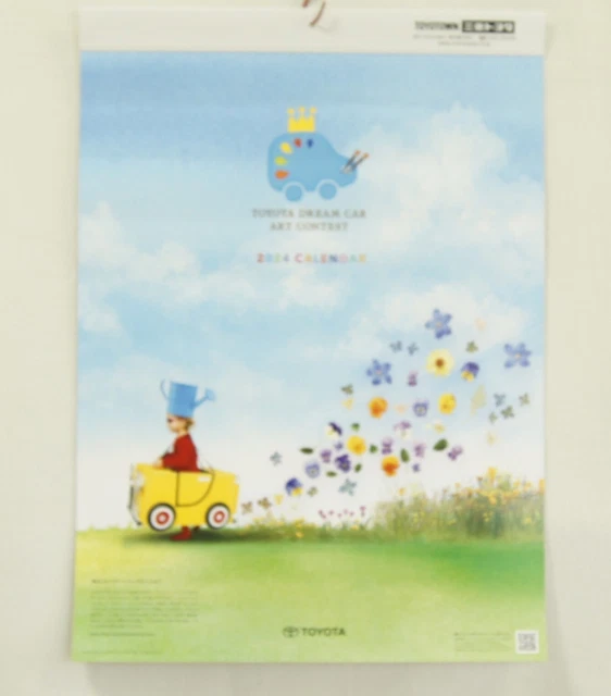TOYOTA 2024 CALENDAR Japan Toyota Dream Car Art Contest New Wall