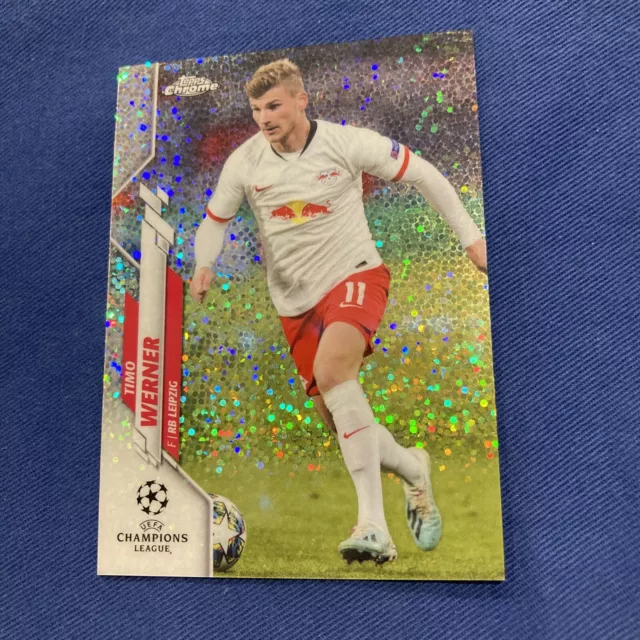 Topps UCL Chrome 2019/20-  Timo Werner Speckle Refractor SP RB Leipzig #42