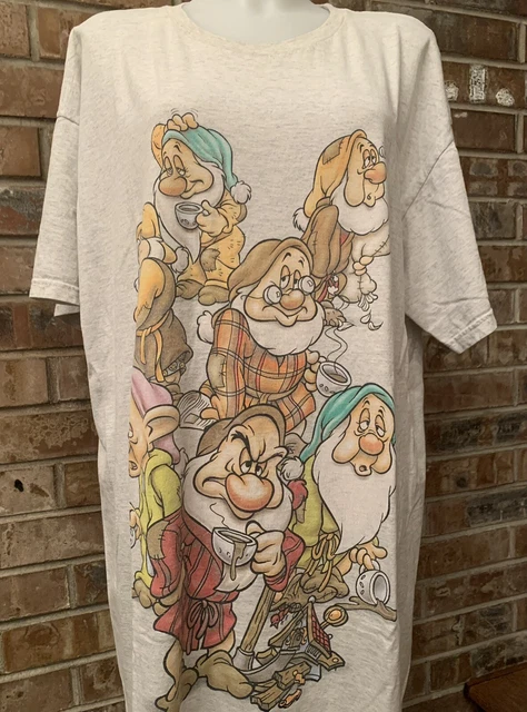 VINTAGE DISNEY’S SNOW White And The Seven Dwarfs Sleepwear T-Shirt OS £ ...