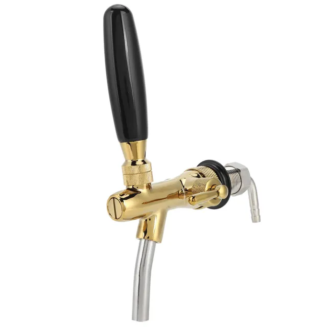 G5/8 Thread Adjustable Beer Tap Faucet Brass Stainless Steel Equipment For☜