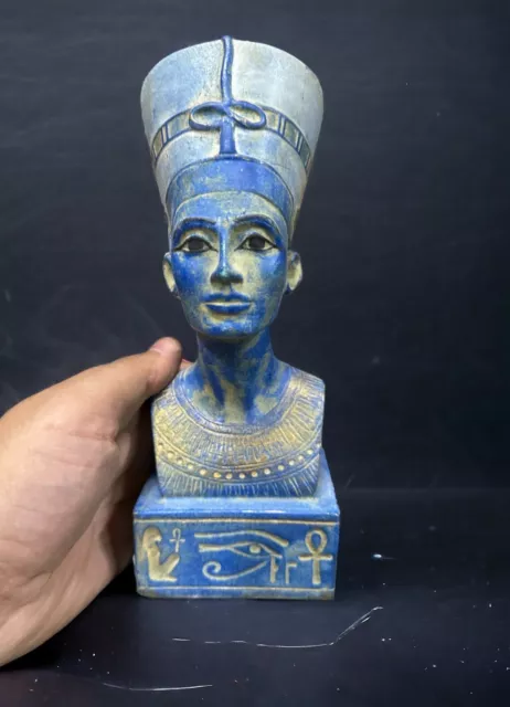 Rare Ancient Egyptian Queen Nefertiti Antique Rare Pharaonic Unique Egyptian BC