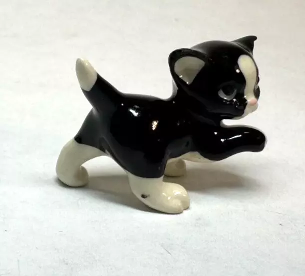 Hagen Renaker Black & White Kitten Rare Dealer Sample Kent Smith Collection