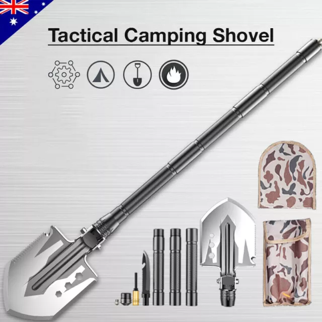 Multifunction Tactical Shovel Outdoor Folding Camping Survival Tools Military