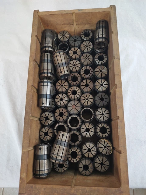Valenite VDF 10 56 PIECE SET SPRING COLLET  LOT GOOD CONDITION!