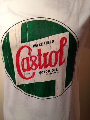 T Shirt Ufficiale Castrol, Look Medicato Vintage, Un Regalo Estivo Per Lui O Lei