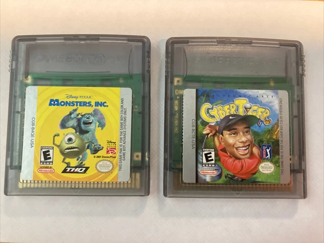Disney's Monsters, Inc. - Cyber Tiger Woods Nintendo Game Boy Advance Lot