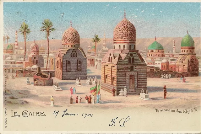 Carte Postale Egypte Le Caire Tombeaux Des Khalifs