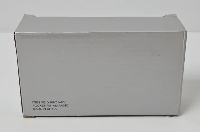 SANTEK POCKET AM/FM Radio Portable In Original Box Vintage *Working ...