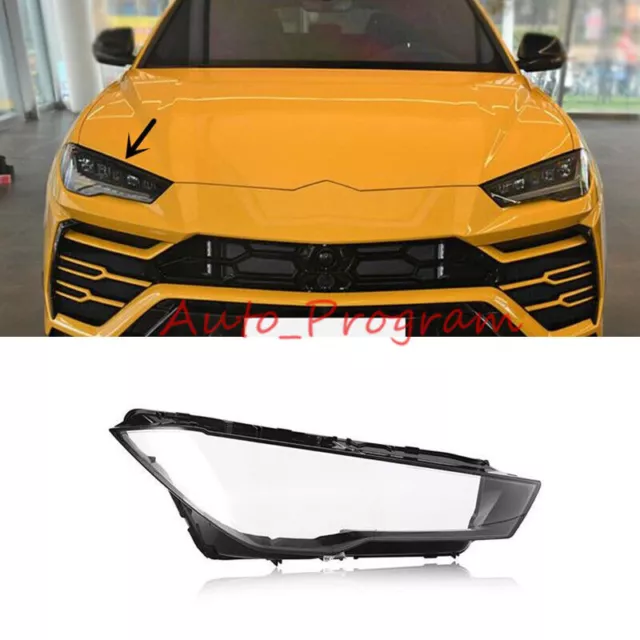 Right Side Headlight Clear Lens Cover + Sealant For Lamborghini Urus 2020-2021