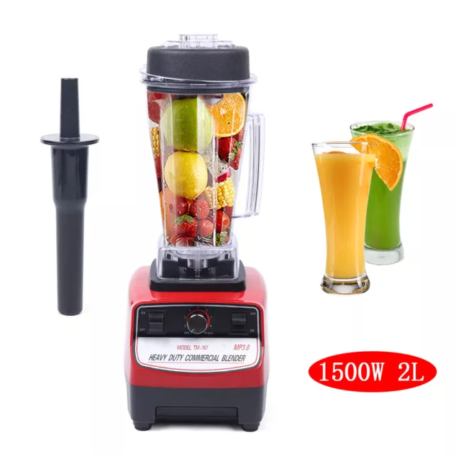 2L Professional Blender Commercial Countertop Blender Smoothie Maker 1500W