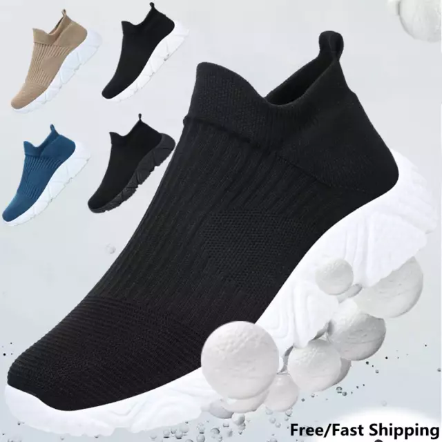 Sneakers Mens Socks Shoes Casual Lightweight Comfortable Athletic Running Shoes
