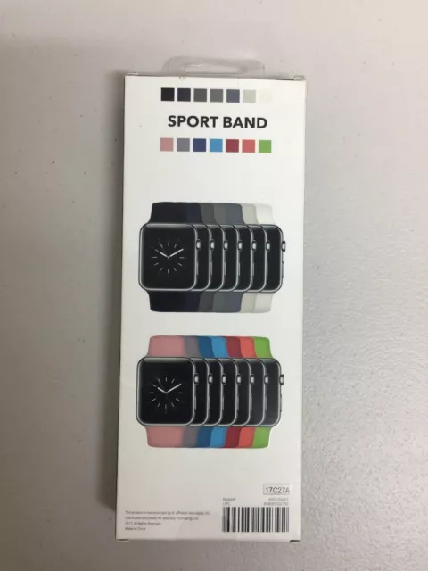 Genuine Apple Watch 42mm Sports Band-! Open Box ! BLACK 2