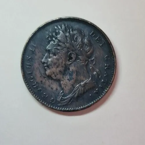 1822 George IV Farthing | British Copper Coin KM#677