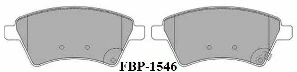 Fremax FBP-1546 Bremsbelagsatz Scheibenbremse vorne div. Fiat Sedici, Suzuki SX4