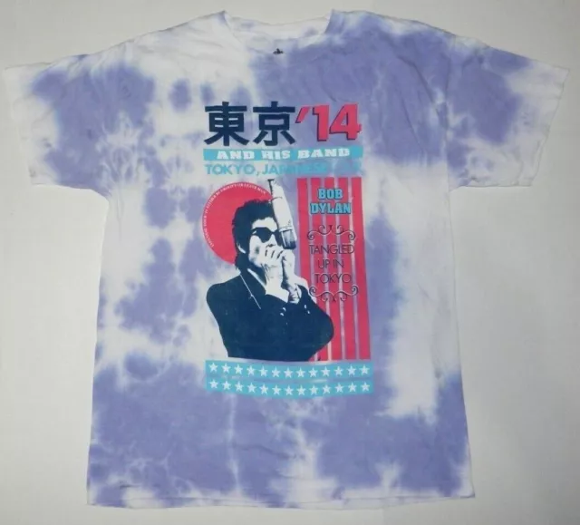 Bob Dylan Tokyo Japanese Tour Vintage Style Concert Tie Dye Tee Shirt New