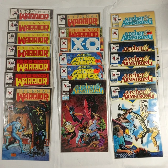 Big Lot Of 19 VALIANT Comic Books Eternal Warrior Archer Armstrong Future Force