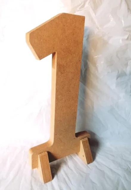 Freestanding Wooden MDF Letters & Numbers 20 to 50cm High Plain