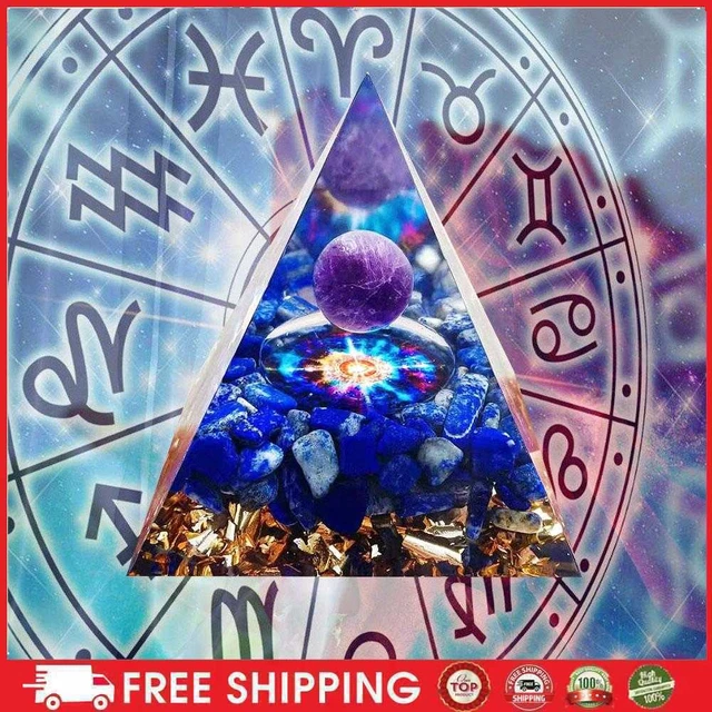 Natural Crystal Pyramid Quartz Healing Stone Chakra Reiki Home Decor Crafts
