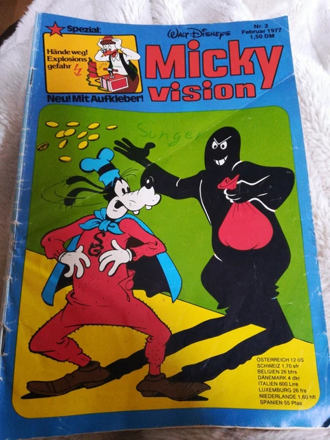 MICKYVISION, Nr. 2/1977 Ehapa Verlag ohne Aufkleber