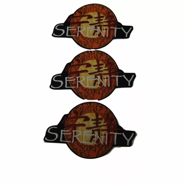 Firefly TV Series Serenity Episode Logo Embroidered Iron on Patch Set of 3