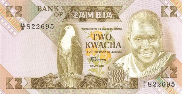 Zambia 2 Kwacha 1980 UNC