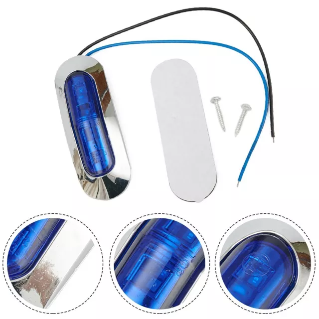Bleu 4-LED Soldes Côté Marqueur Van de Remorque Camion Feux 12-24V Étanche Lampe