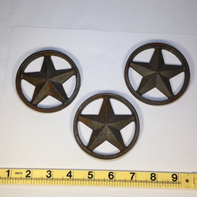 Lone-Star Mancave Wall Hanging Bar Barn Cast Iron 3 1/4"