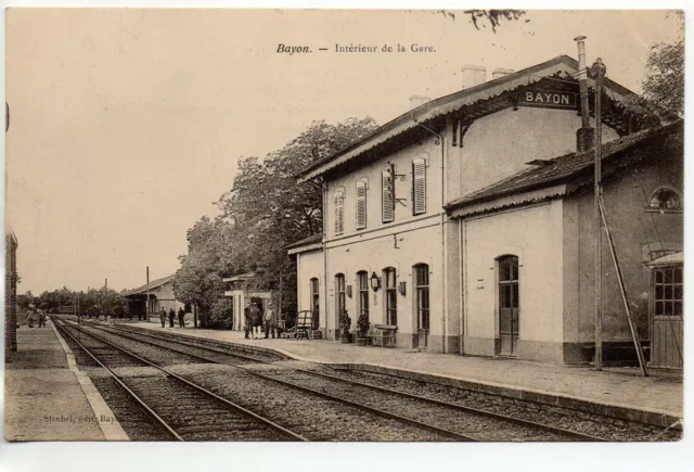 BAYON - Meurthe et Moselle - CPA 54 - la Gare - les quais