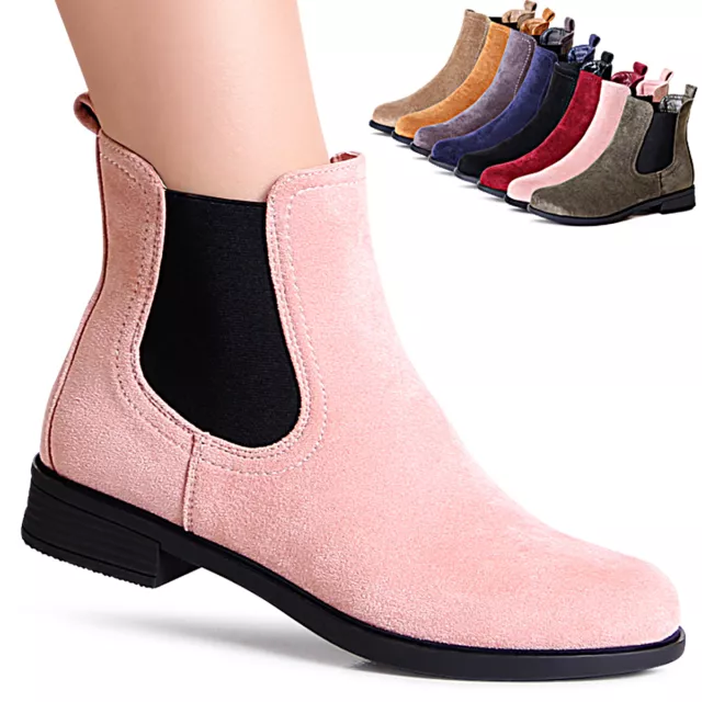 Chaussures Femme Velours Bottines Chelsea Boots Bottes Bottines Cheville