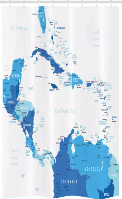 Centroamérica Cortina de Ducha Cartografía detallada