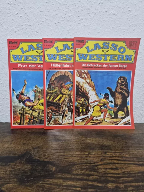 Lasso Western Comic Band 1-3 Bastei Hethke Verlag Sammlerausgabe