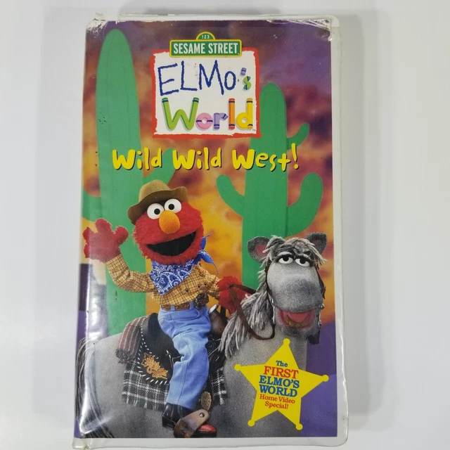 SESAME STREET ELMOS World Wild Wild West VHS 2001 Magic Stagecoach