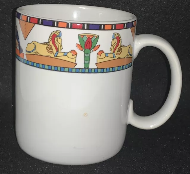 Furio Egyptian Coffee Cup Mug Tea Egypt Pharaoh Hieroglyphics Rare!