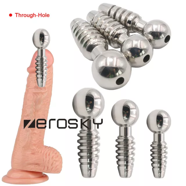 Screw Stainless_Steel Penis Plug Urethra Sound Chastity Dilator Men Stimulating