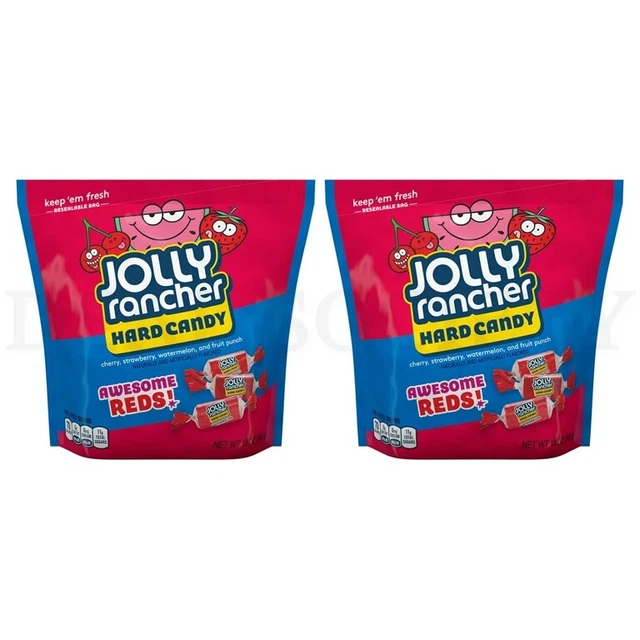 JOLLY RANCHER AWESOME Reds Assorted Fruit Flavored Hard Candy 13oz Bag